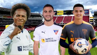 Alexander Alvarado, Jhojan Julio y Joseph Espinoza (Foto tomada de: Liga de Quito/Jhojan Julio)