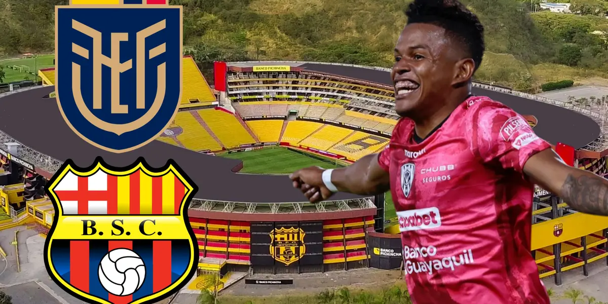 Alexander Bolaños en el Estadio Monumental (Foto tomada de: Barcelona SC/API/Wikipedia)