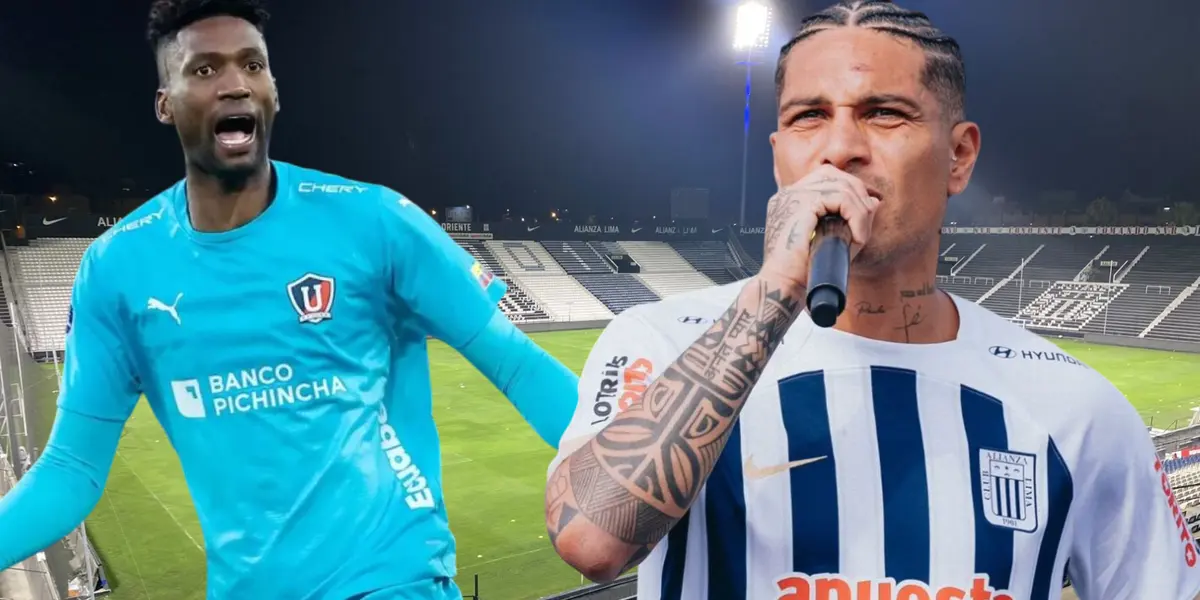 Alexander Domínguez y Paolo Guerrero (Foto tomada de: Infobae/Alianza Lima/API)