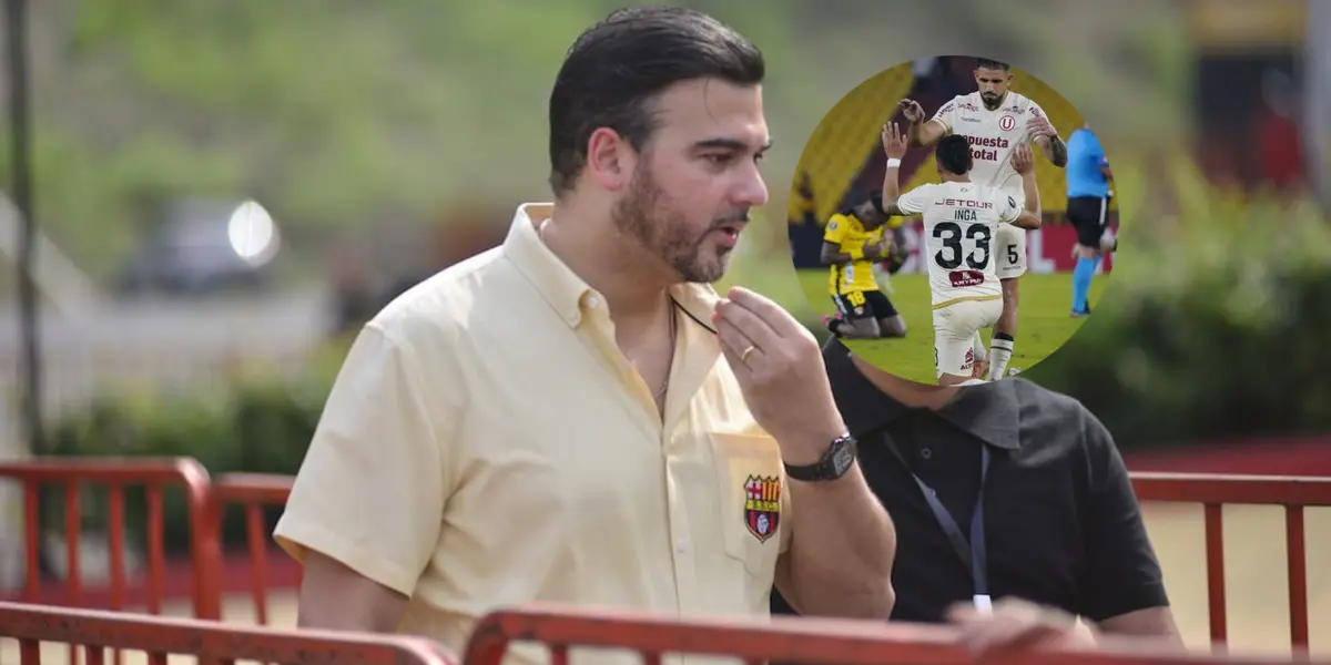 Estalló tras perder ante Universitario, mira con qué se desquitó el presidente de Barcelona SC en el Monumental