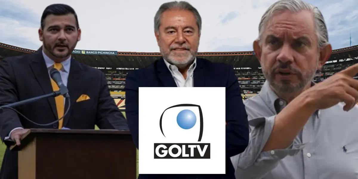 Antonio Álvarez, Isaac Álvarez y José Pileggi (Foto tomada de: Alcaldía de Guayaquil/Gol TV/Primicias)
