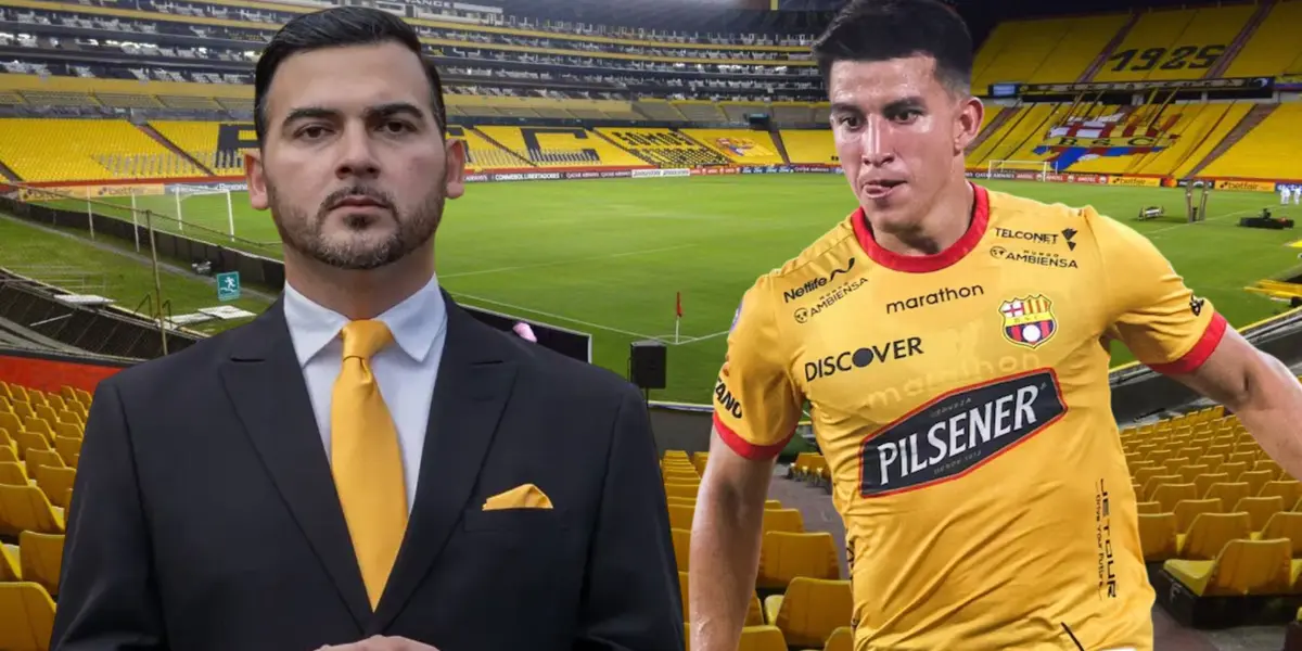 Antonio Álvarez y Fernando Gaibor (Foto tomada de: Barcelona SC/API)
