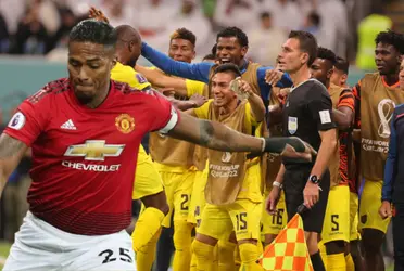 Antonio Valencia se encontró con 2 cracks de Brasil