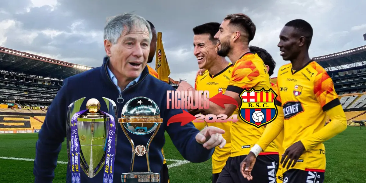 Para ir por la Sudamericana y la Liga Pro, los 4 refuerzos que buscaría fichar Barcelona SC