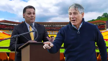 Ariel Holan y Alfaro Moreno (Foto tomada de: Barcelona SC/API)