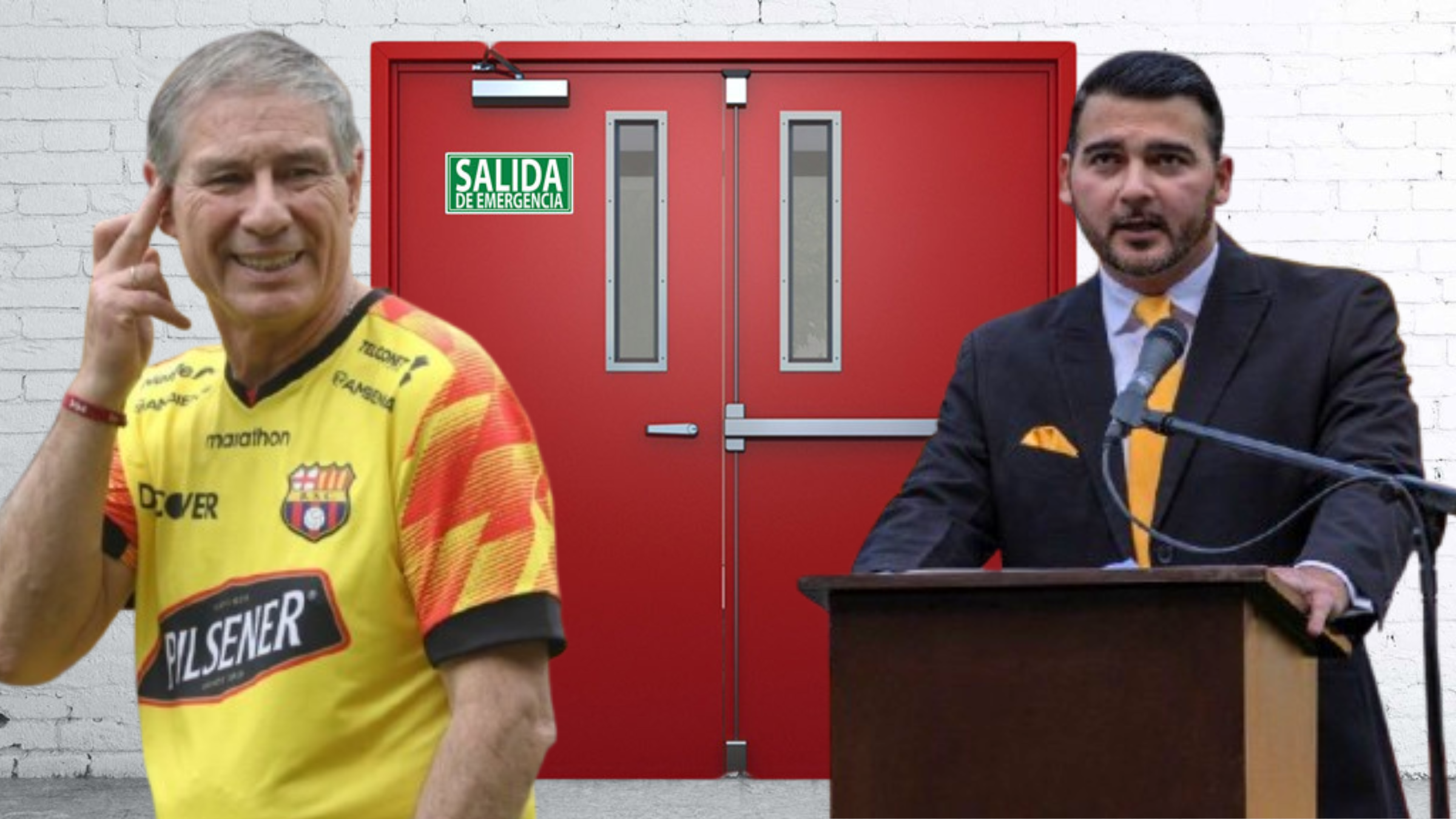 Ariel Holan y Antonio Álvarez (Foto tomada de: Barcelona SC/MN)