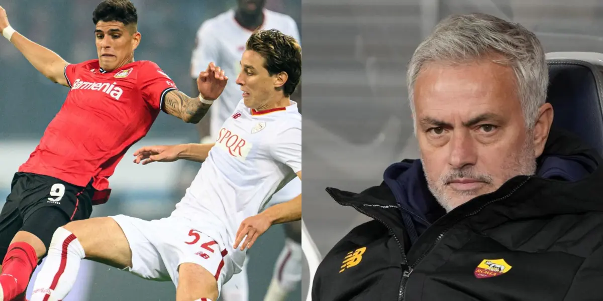 Así reaccionó Mourinho cuando vio de cerca a Piero Hincapié