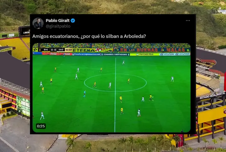 Reacción de Pablo Giralt sobre los silbidos a Robert Arboleda