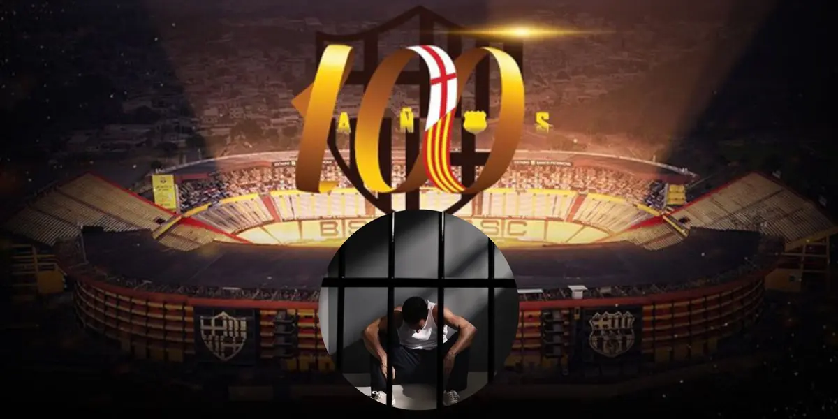 La leyenda de Barcelona SC que no podrá estar en la fiesta de los 100 años, porque se encuentra en prisión