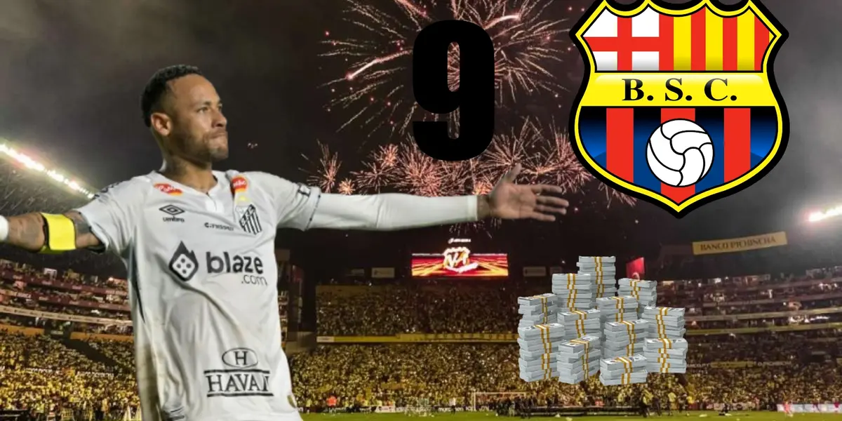 Barcelona SC siguió de cerca a este delantero que terminó goleado por Neymar