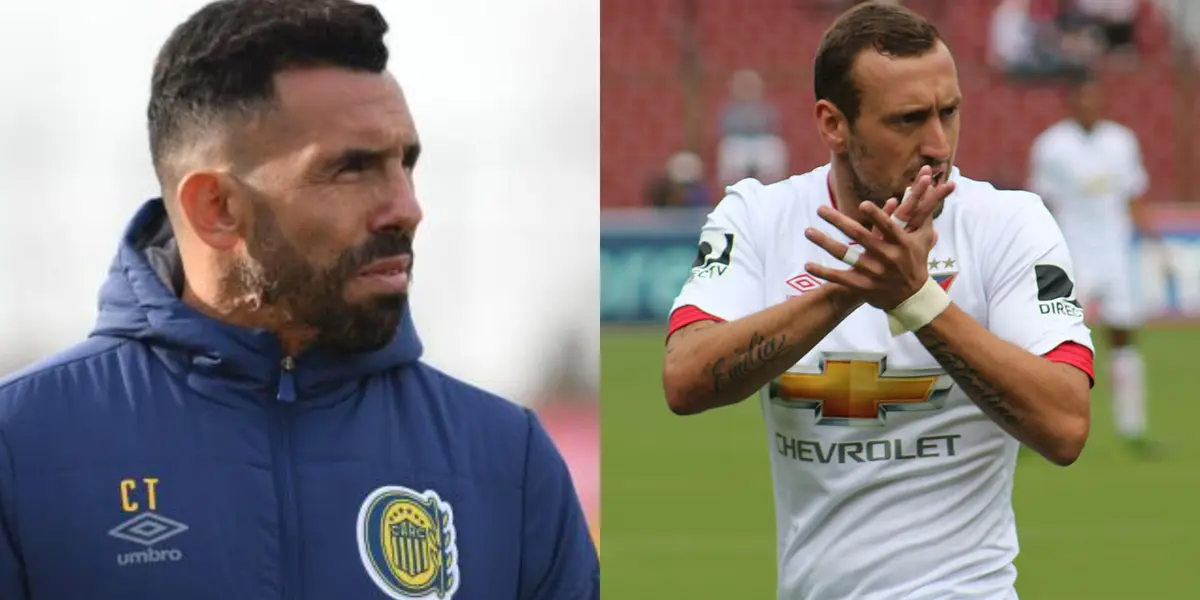 Brahian Alemán no dio la talla en Liga de Quito y solo pasaba en el suelo, mira cómo le fue ante el equipo de Carlos Tévez que debutó de DT