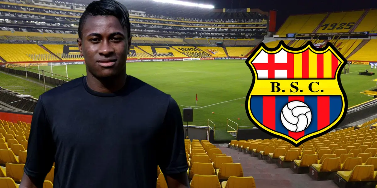 Bryan Carabalí (Foto tomada de: Barcelona SC/Bryan Carabalí/Wikipedia)