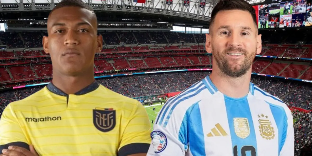Carlos Gruezo y Lionel Messi (Foto tomada de: Wikipedia/Carlos Gruezo/Copa América)