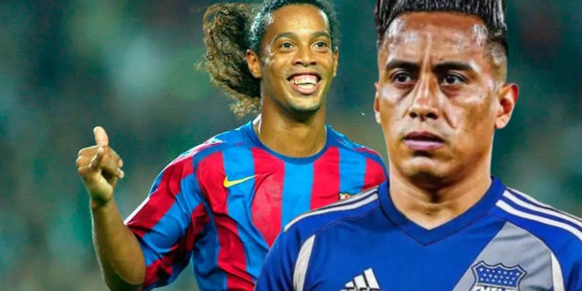 Christian Cueva y Ronaldinho 