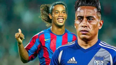 Christian Cueva y Ronaldinho 