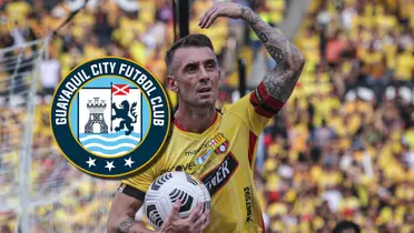 Damián Díaz-Barcelona SC-Guayaquil City / Foto: API