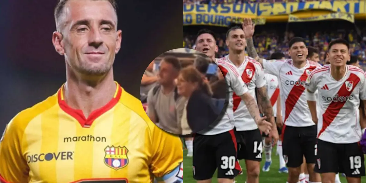 Damián Díaz viajó sorpresivamente en el mismo vuelo que River Plate y mira lo que viene a hacer en Guayaquil