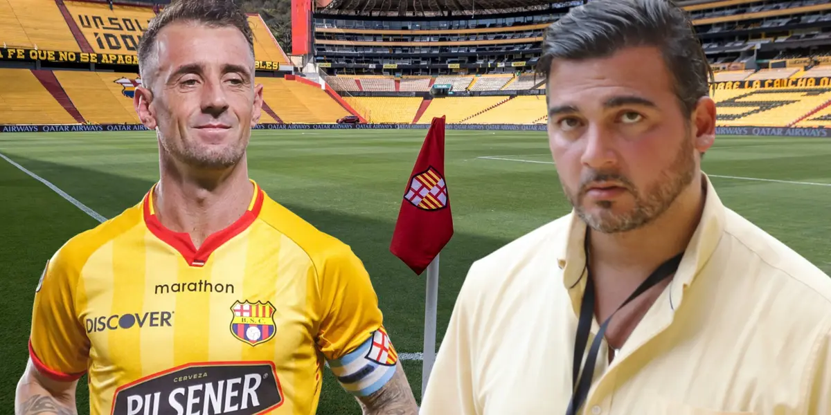 Damián Díaz y Antonio Álvarez (Foto tomada de: Barcelona SC/API)