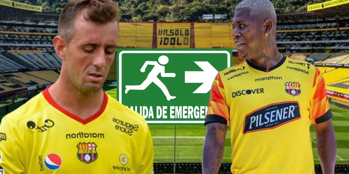 Damián Díaz y Gabriel Cortez (Foto tomada de: Barcelona SC/Gabriel Cortez/API/AC Planeta)