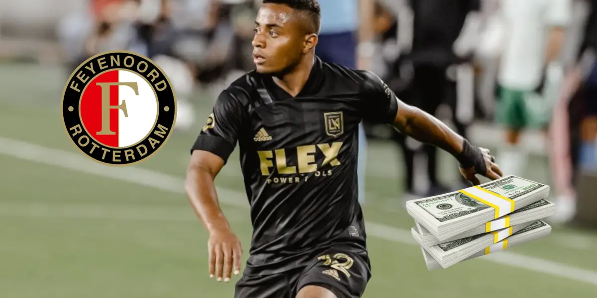 Diego Palacios con la camiseta de LAFC. 