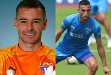 El arquero de Liga de Quito recibe un mensaje de su ex compañero