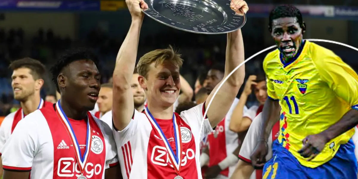 El ecuatoriano Patrickson Delgado jugó su primer partido en el Ajax de Holanda