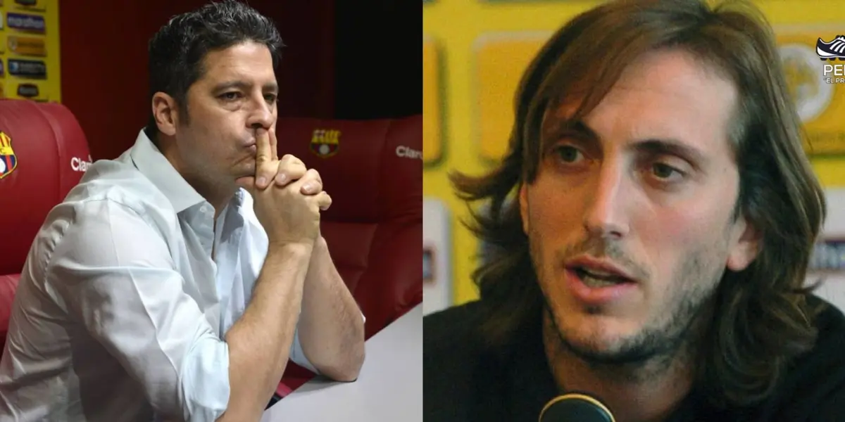 El ex entrenador de Barcelona SC contó porque casi le suelta un golpe al entonces presidente de BSC