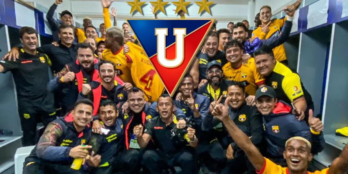 El jugador que dijo dar todo por Liga de Quito pero apareció festejando como un hincha más el triunfo de Barcelona SC