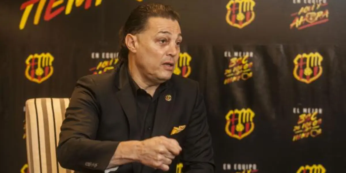 El presidente de Barcelona SC, Alfaro Moreno, habló sin tapujos y se fue contra Liga de Quito, tras ganar la Supercopa Ecuador