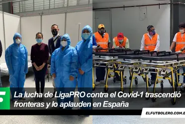 El reconocido medio AS realizó una reseña de la labor organizada por la LigaPRO, quienes habilitaron un Centro de Convenciones como hospital