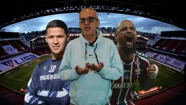 El volante brasileño mostró su molestia frente al arbitraje de la Recopa Sudamericana