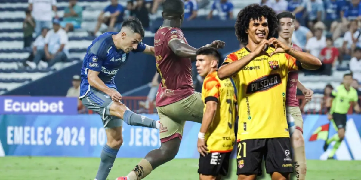 Mientras Eduard Bello en 1 partido con Barcelona SC anotó, el jugador de Emelec que lleva 12 y lo consideran un tronco