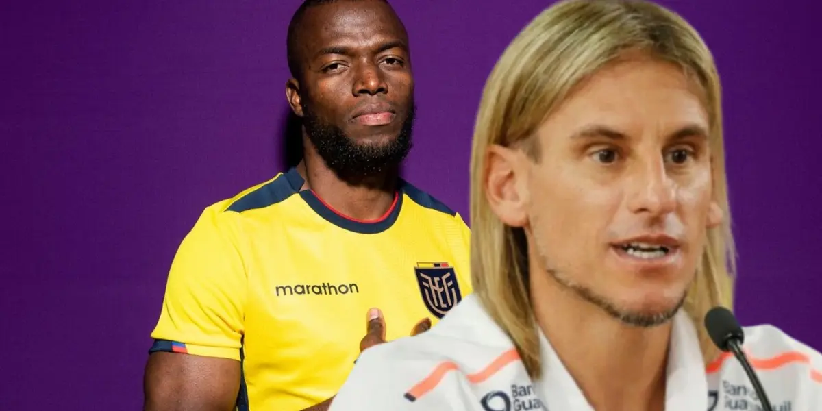 Enner Valencia y Sebastián Beccacece