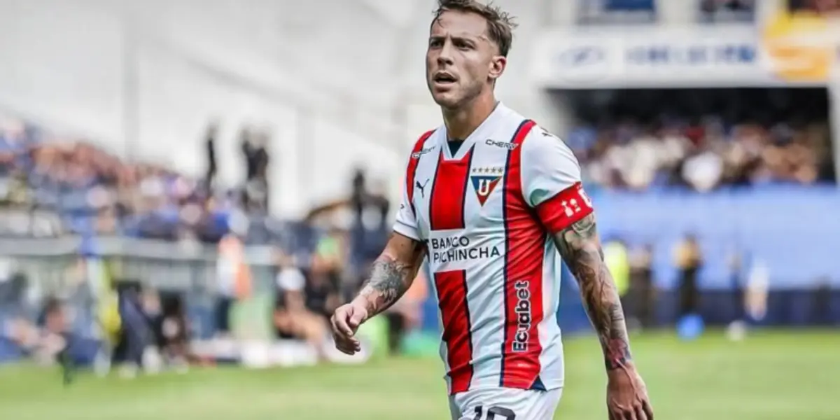 Ezequeil Piovi en Liga de Quito / Foto tomada de: API