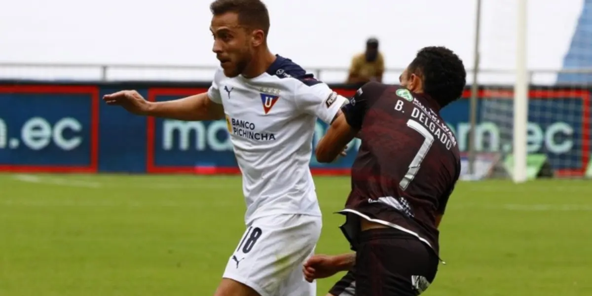Ezequiel Piovi es uno de los jugadores que podría dejar Liga de Quito porque en Godoy Cruz están en busca de sus servicios