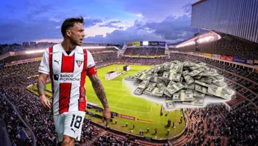 Ezequiel Piovi y dinero / Foto de: El Futbolero Ecuador