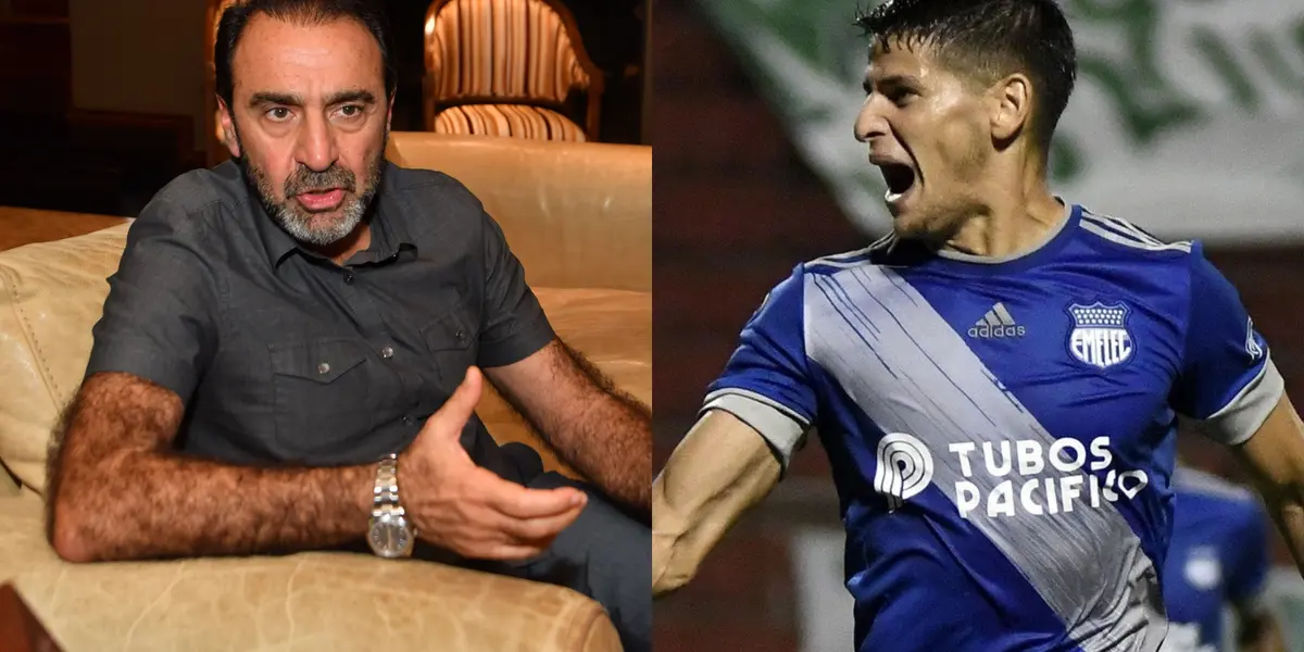 Facundo Barceló no continuaría en Emelec y Nassib Neme le busco reemplazo
