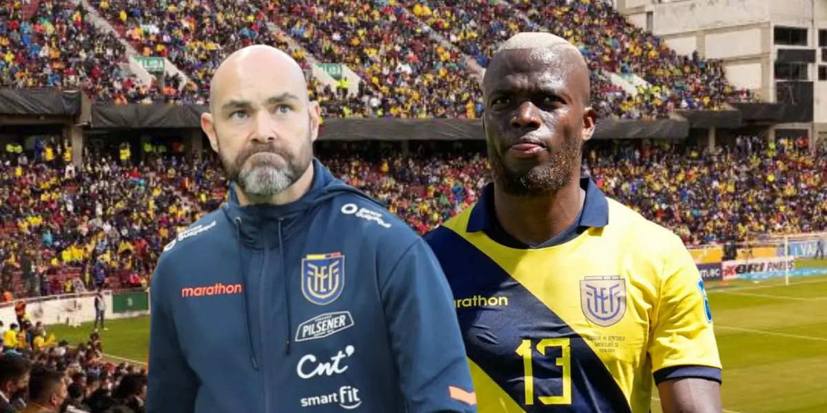 Félix Sánchez Bas, Enner Valencia. Foto tomada de: La Tri