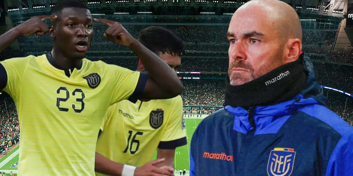 Félix Sánchez y Selección Ecuatoriano (Foto tomada de: Musco Sporting/El Telégrafo/EFE)