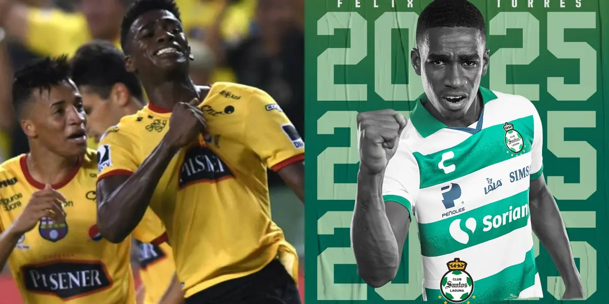 Félix Torres ha resultado ser una garantía en la defensa de Santos Laguna y lo renovaron por varias temporadas más con una cláusula de salida millonaria, mientras que Barcelona SC lo vendió por 2 millones de dólares