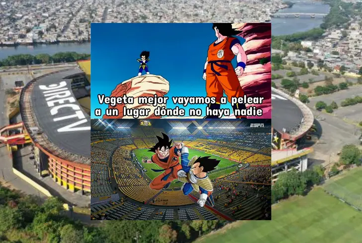 Meme Barcelona SC vs Cobresal por estadio vacío