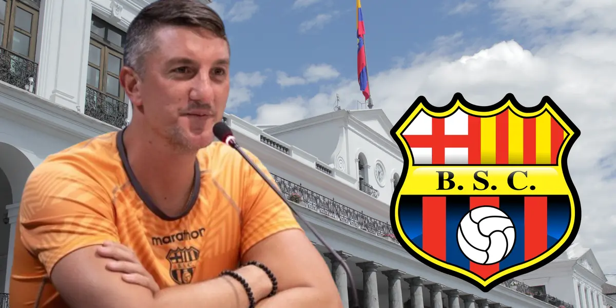 Solo estuvo 6 días, pero el técnico interino de Barcelona SC duró más que un presidente de Ecuador