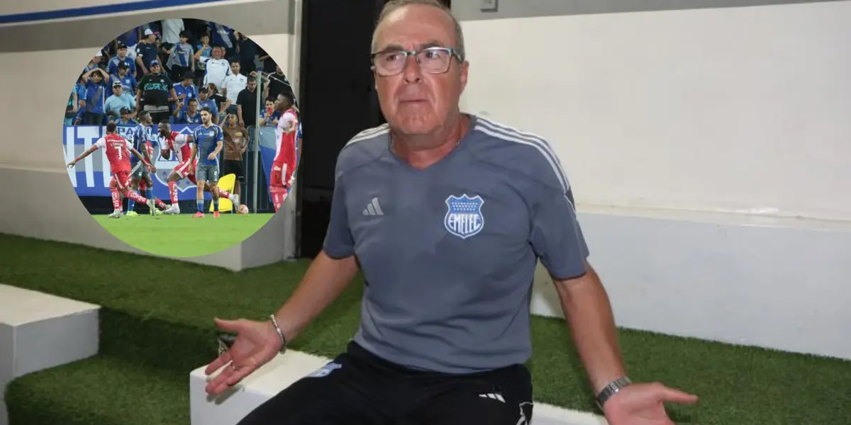 Tomó malas deciones contra Técnico Universitario, pero Jorge Célico culpó a este jugador por la derrota de Emelec
