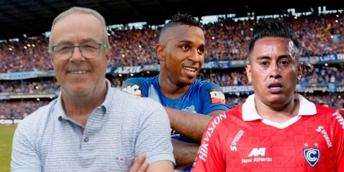 Jorge Célico, Miler Bolaños y Christian Cueva