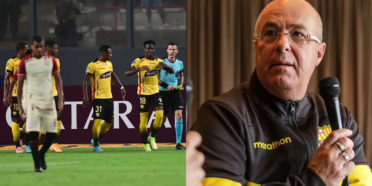 Jorge Célico vio el partidazo que hizo ante Universitario y aunque ya tenía un pie fuera de Barcelona SC, ahora se pone de titular fijo