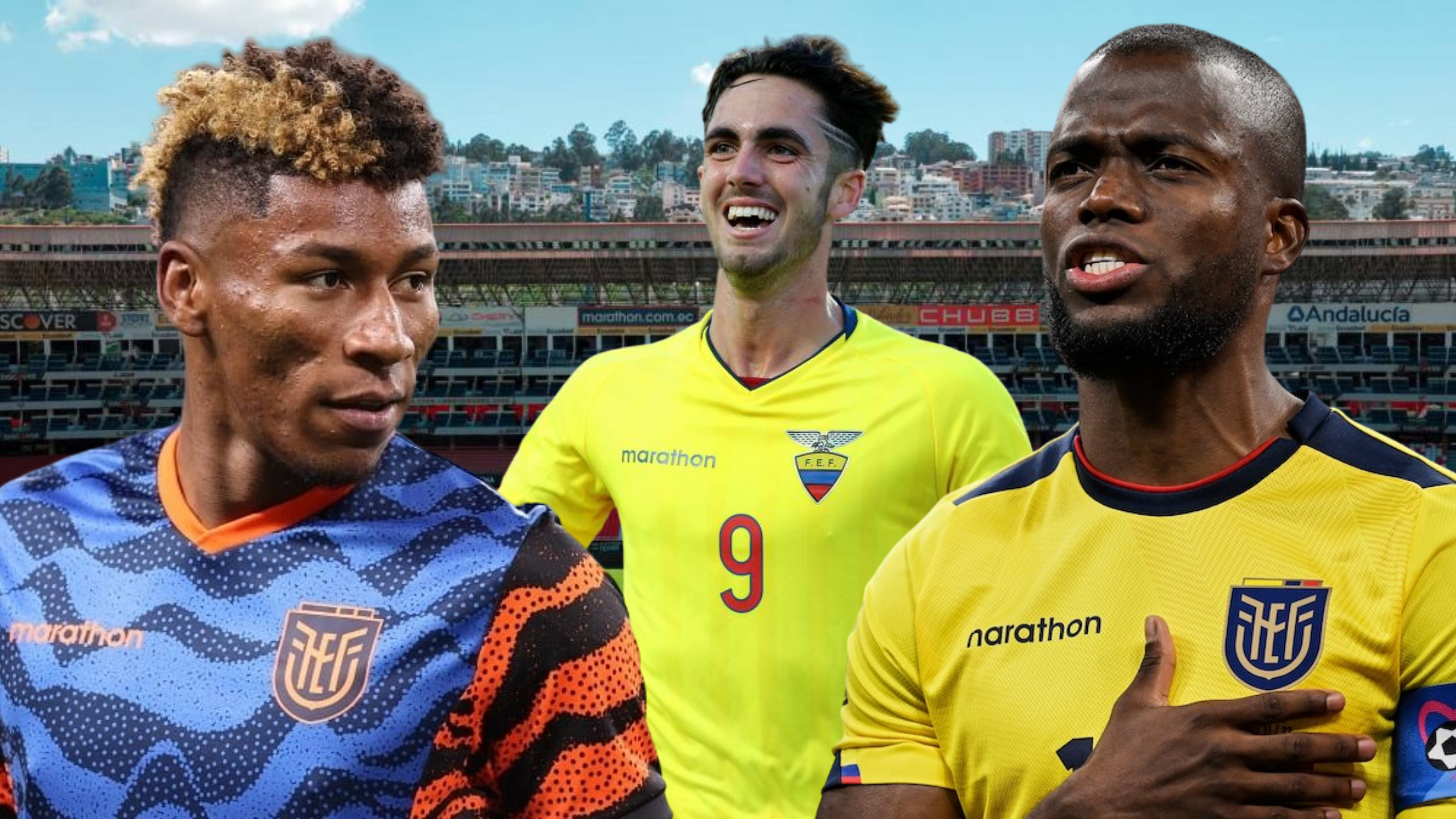 Kevin Rodríguez, Enner Valencia y Leonardo Campana (Foto tomada de: Liga de Quito/La Tri/API)