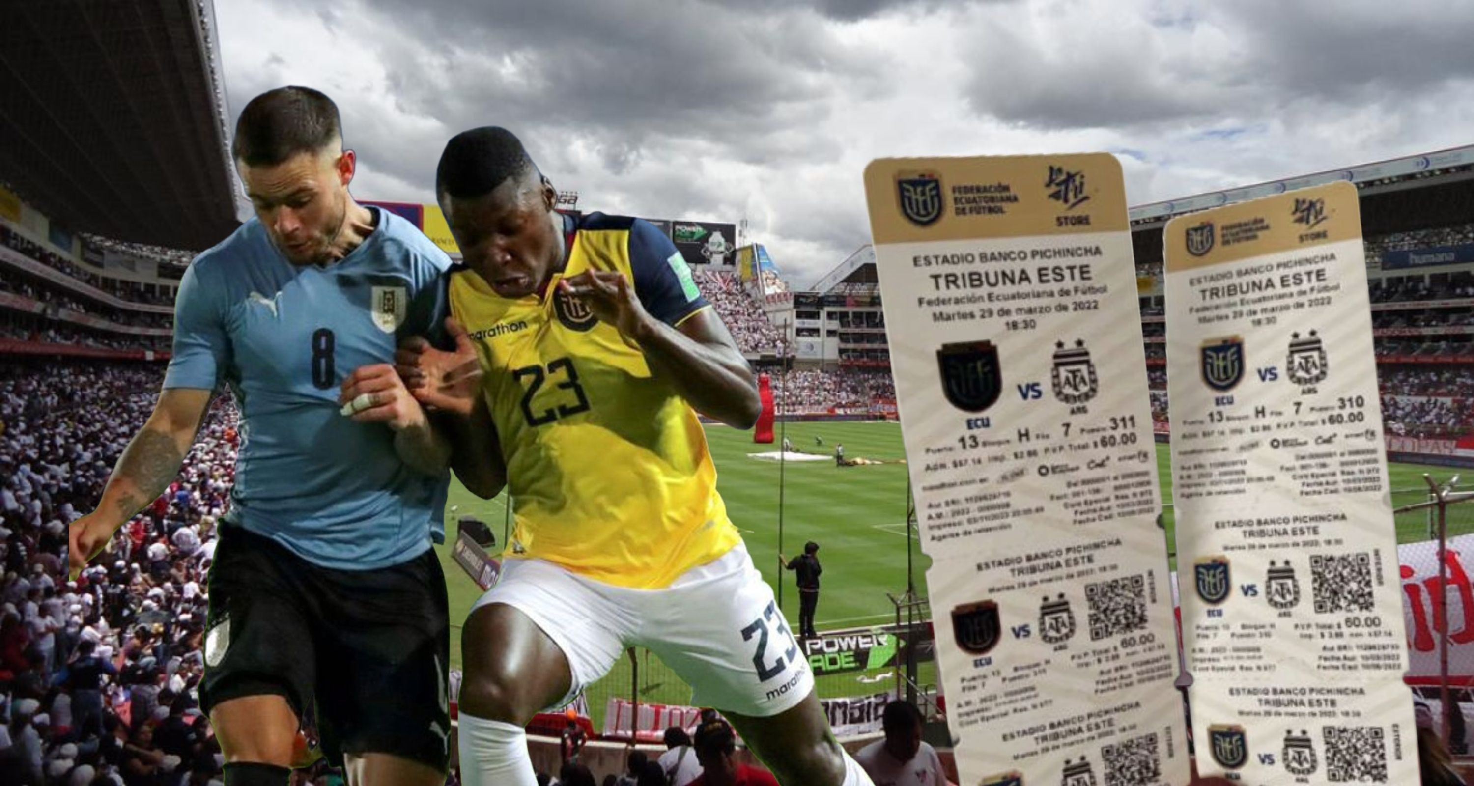 Oficial, los precios de la entradas para el partido Ecuador vs Uruguay ...