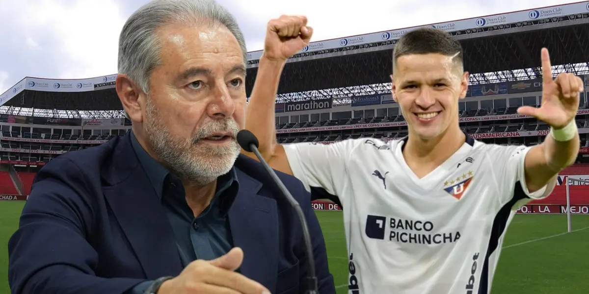 Presidente de LDU dijo que haría un esfuerzo por retener a Alex Arce, el contundente mensaje de su representante