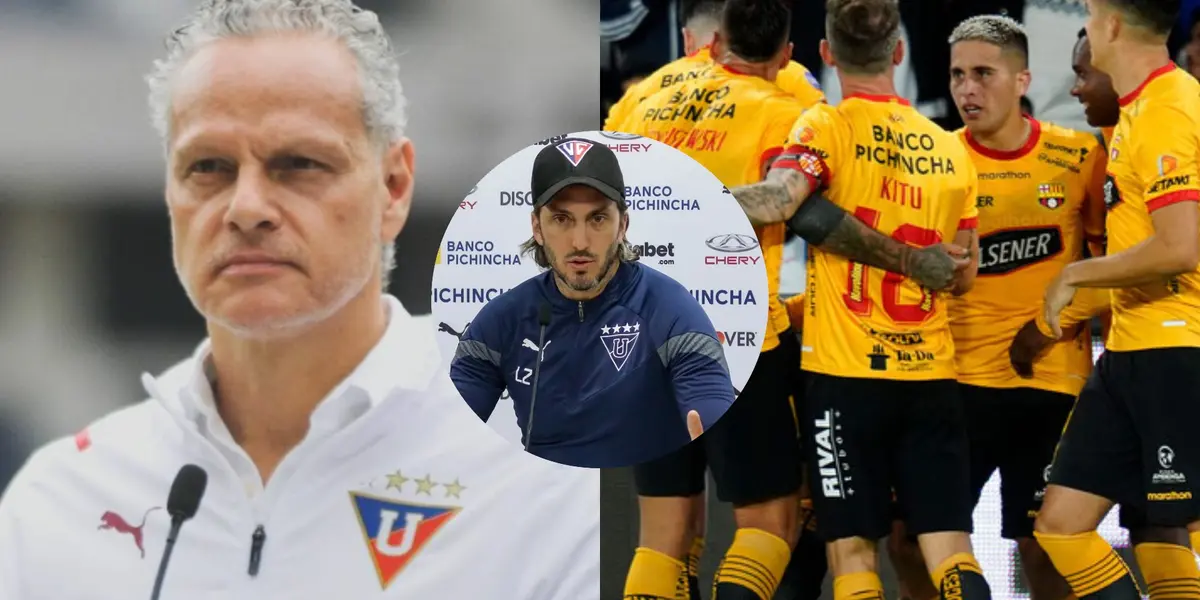 Esteban Paz reveló lo que le dijo a Zubeldía cuando Liga de Quito perdió el invicto ante Barcelona SC en Casa Blanca