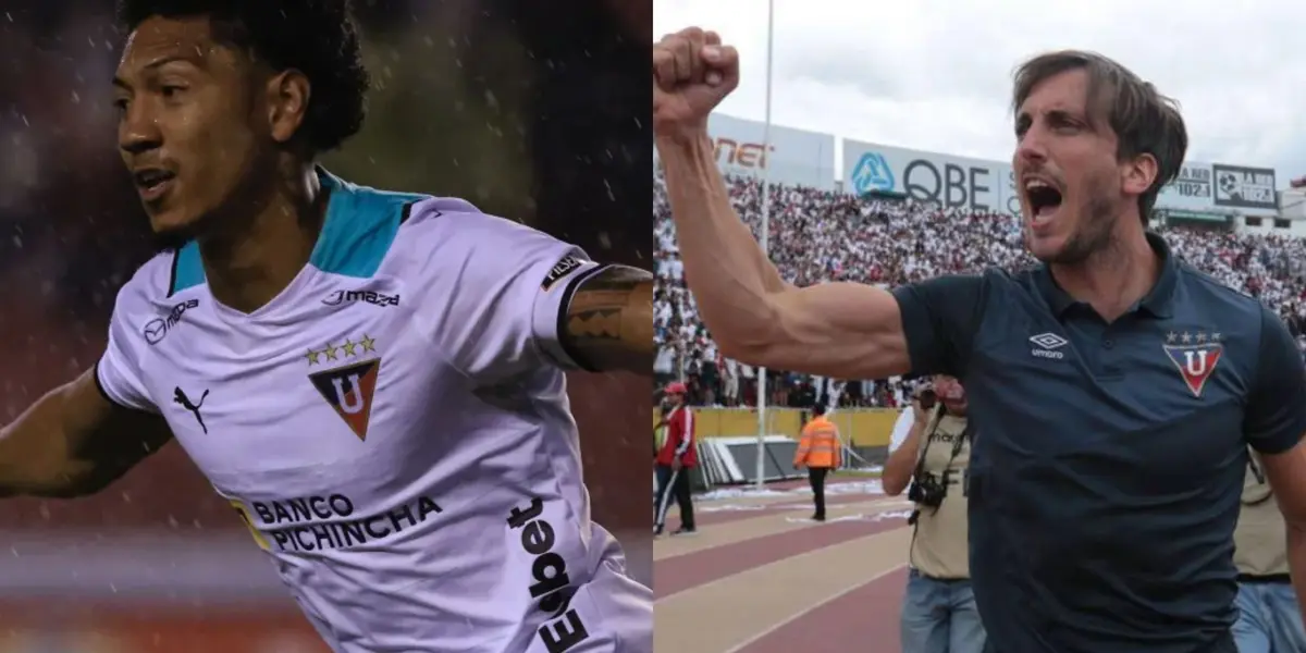 Liga de Quito empató ante Barcelona SC y Luis Zubeldía se refirió a la tarjeta roja que recibió José Quintero